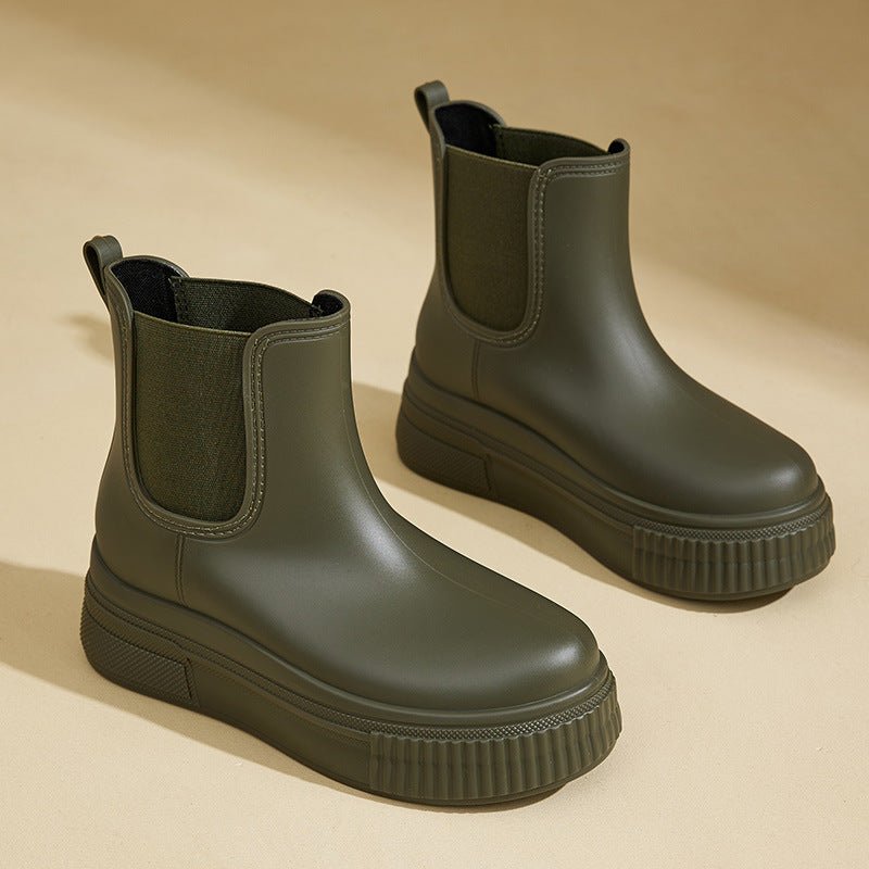Clementine™ | Platform Chelsea Rain Boots
