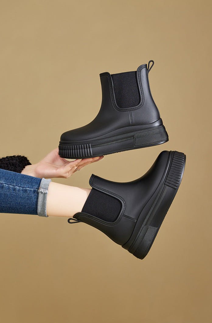 Clementine™ | Platform Chelsea Rain Boots