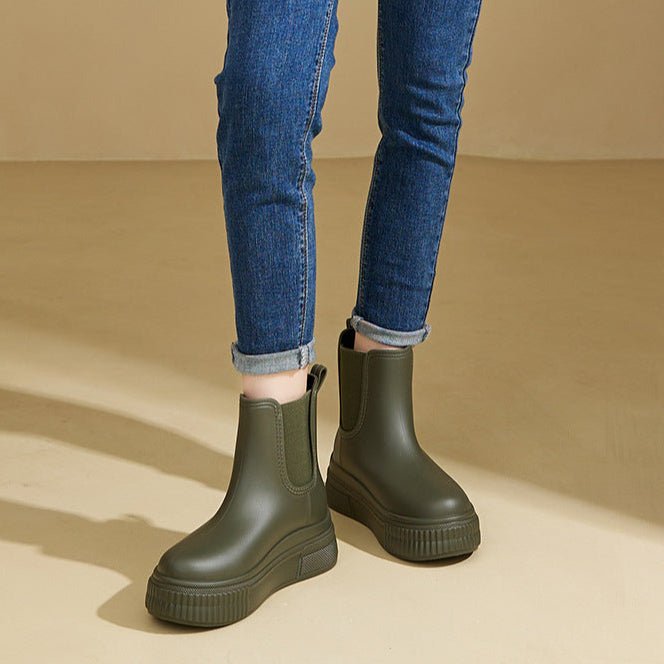 Clementine™ | Platform Chelsea Rain Boots