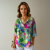 Arlene™ | Chic Floral Print Blouse