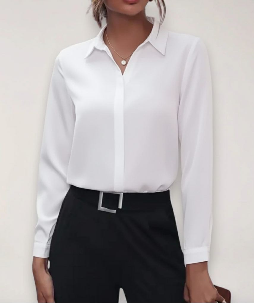 Style200™ | Chic Button-Up Blouse for Office and Daily Wear