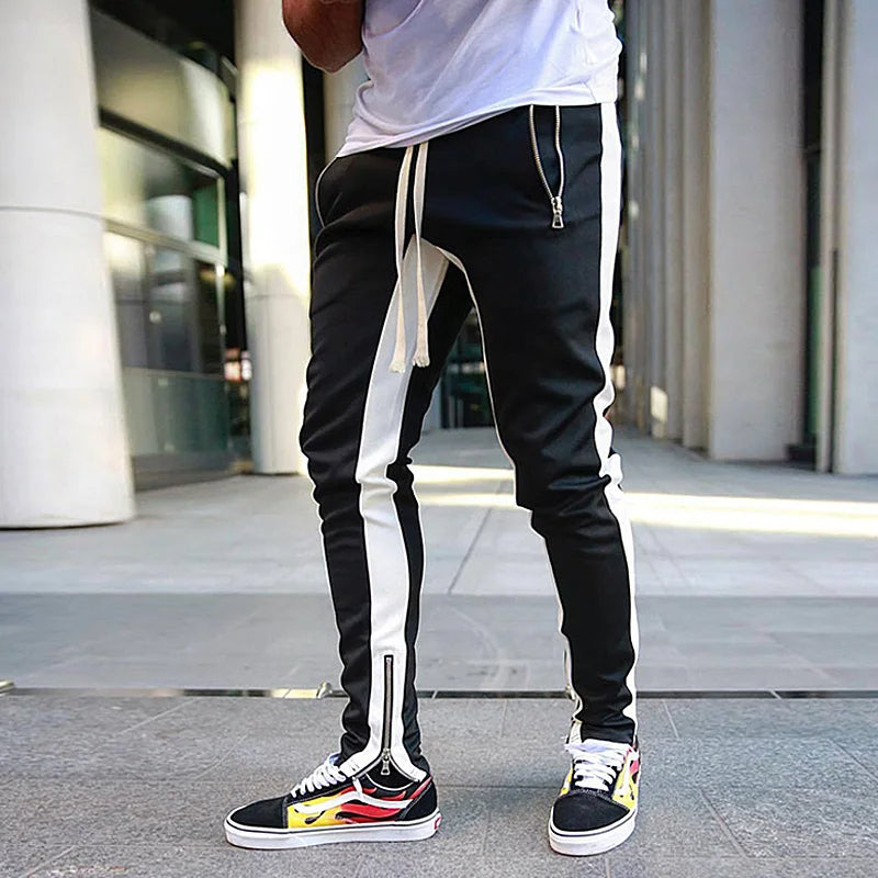 Cormac Striped Zip Joggers