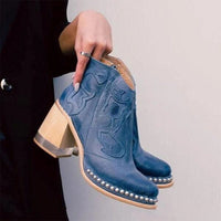Priscilla™ | Studded Western Ankle Boots