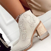 Priscilla™ | Studded Western Ankle Boots