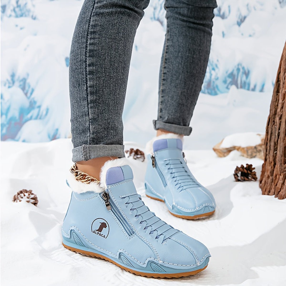 Coraline™ | Fur-Lined Winter Ankle Boots