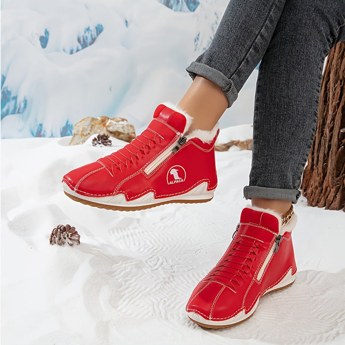 Coraline™ | Fur-Lined Winter Ankle Boots