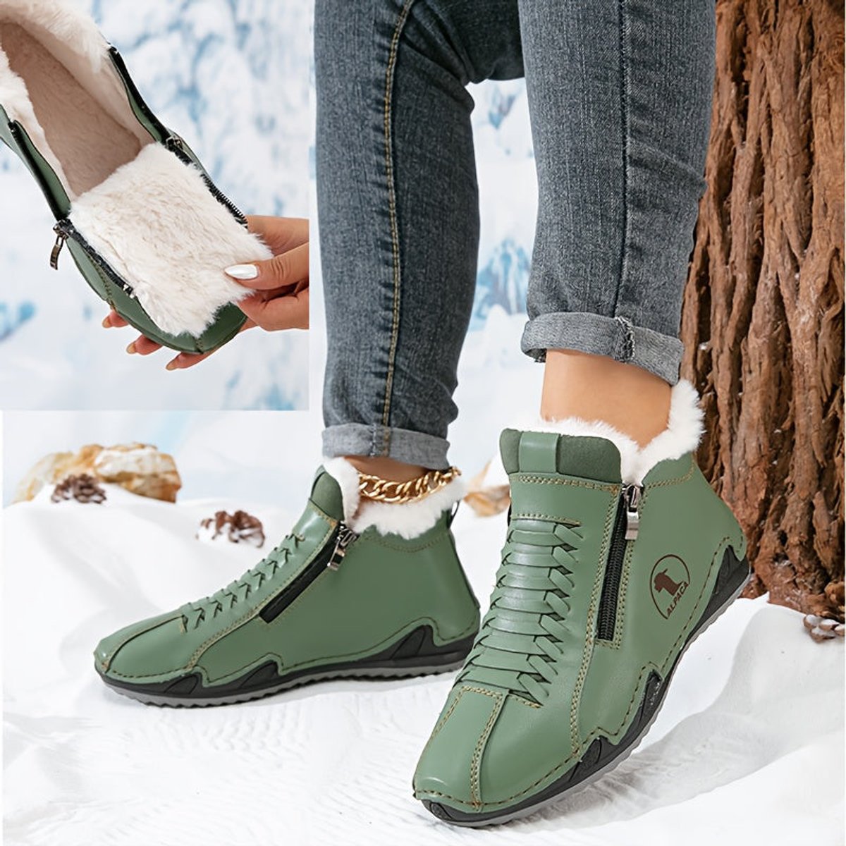 Coraline™ | Fur-Lined Winter Ankle Boots