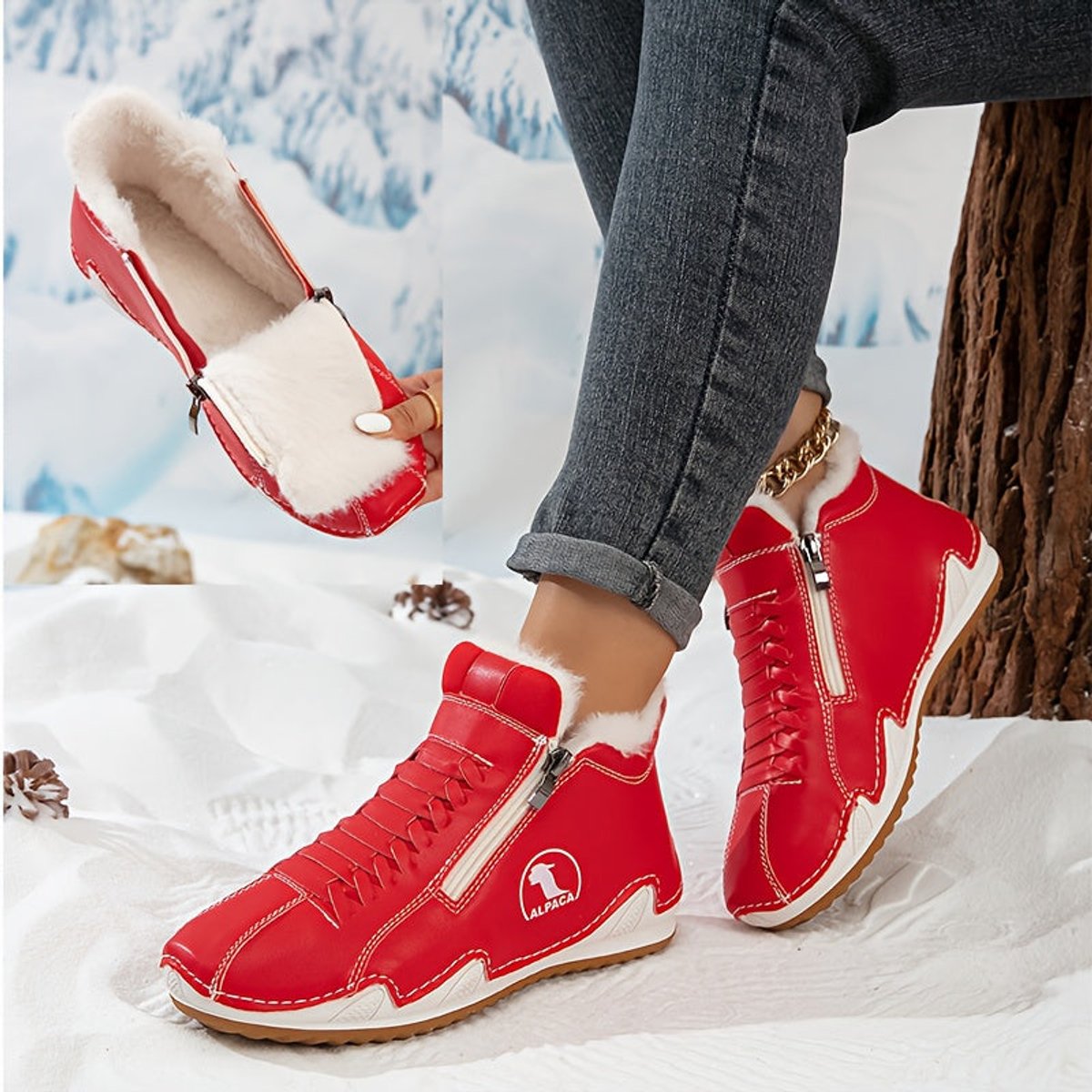 Coraline™ | Fur-Lined Winter Ankle Boots