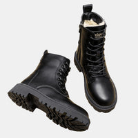 Marion™ | Fleece-Lined Lace-Up Combat Boots