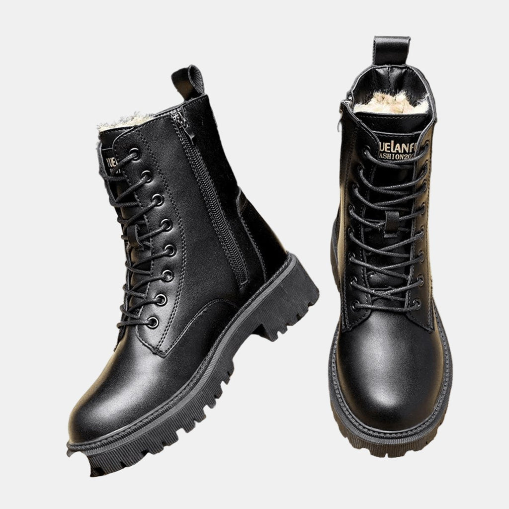 Marion™ | Fleece-Lined Lace-Up Combat Boots