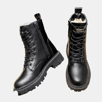 Marion™ | Fleece-Lined Lace-Up Combat Boots