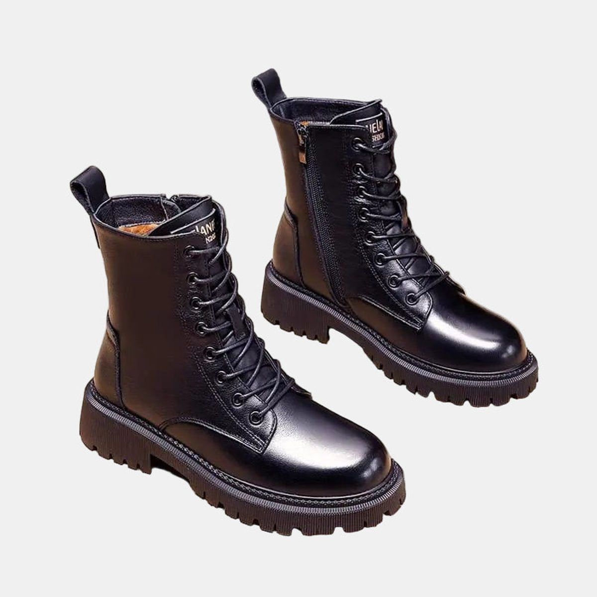 Marion™ | Fleece-Lined Lace-Up Combat Boots