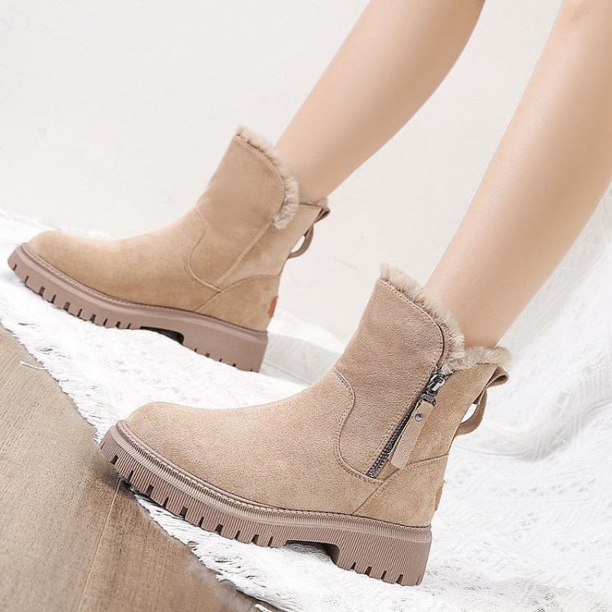 Wren™ | Fur-Lined Slip-On Winter Boots