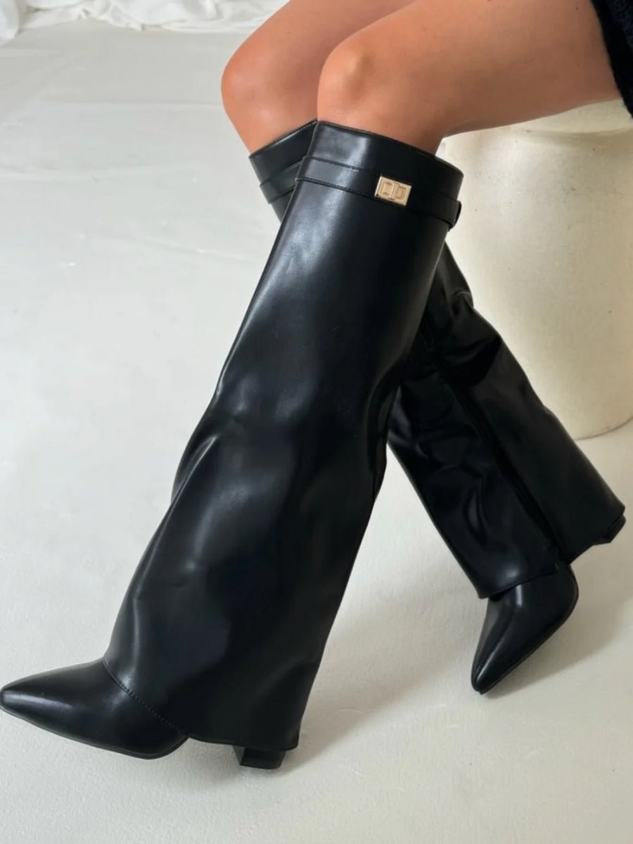 Anastasia™ | Foldover Cuff Knee High Boots