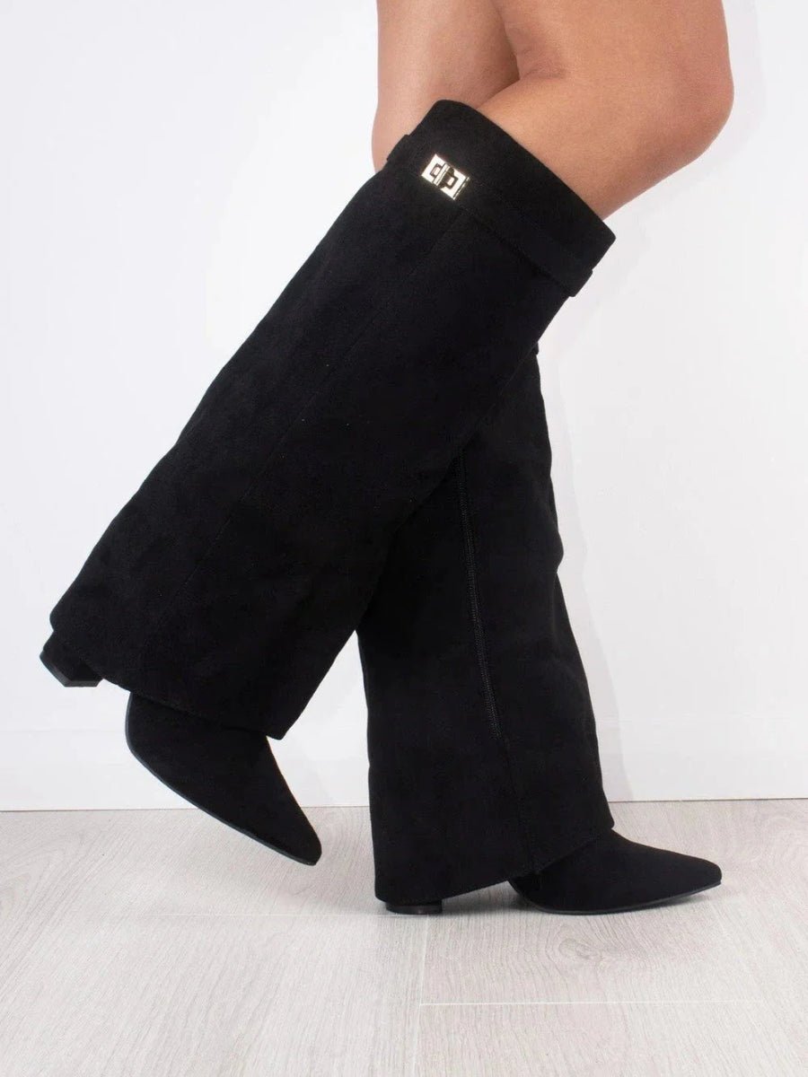 Anastasia™ | Foldover Cuff Knee High Boots