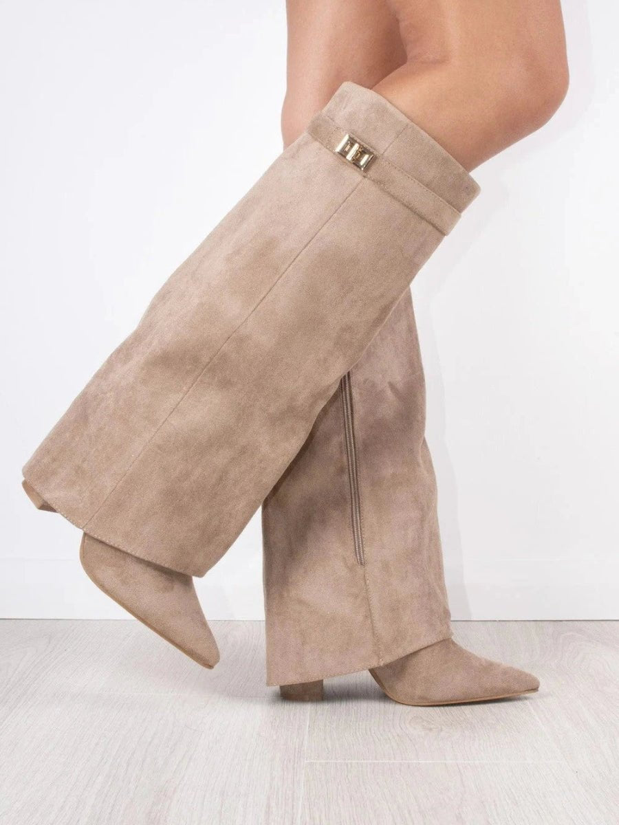 Anastasia™ | Foldover Cuff Knee High Boots