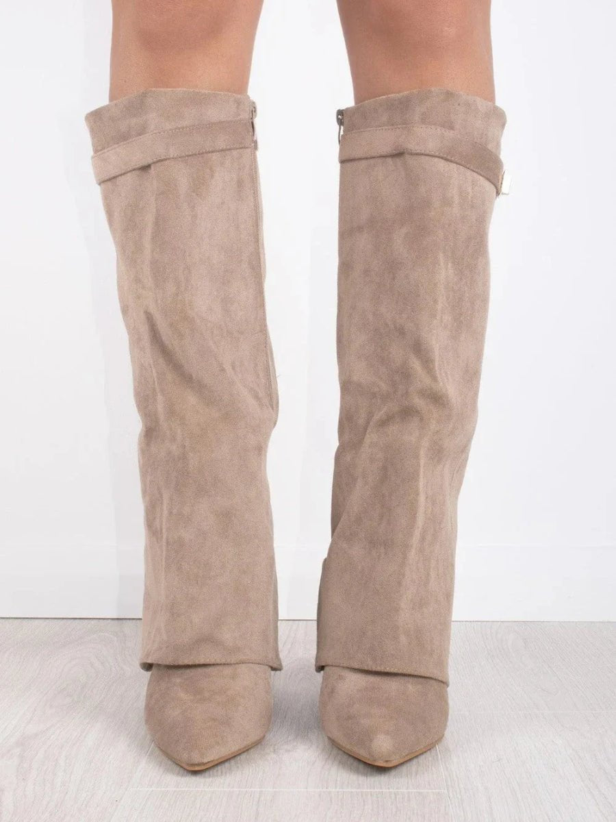 Anastasia™ | Foldover Cuff Knee High Boots