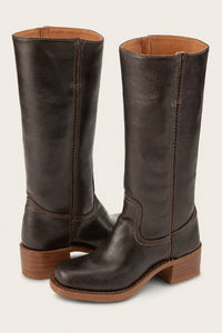 Meredith™ | Classic Block Heel Riding Boots