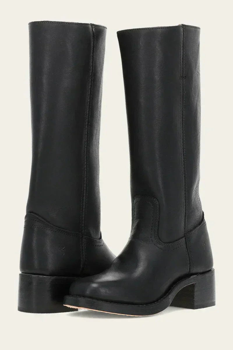 Meredith™ | Classic Block Heel Riding Boots
