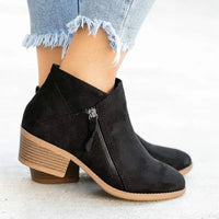 Piper™ | Side Zip Suede Ankle Boots