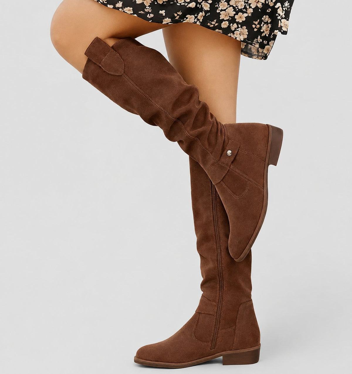 Isadora™ | Slouchy Suede Knee High Boots