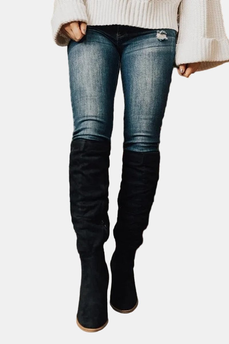 Ophelia™ | Over The Knee Block Heel Boots