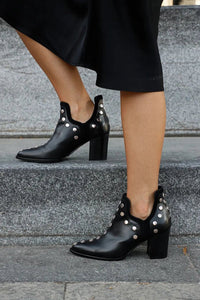 Georgiana™ | Studded Pointed Toe Ankle Boots