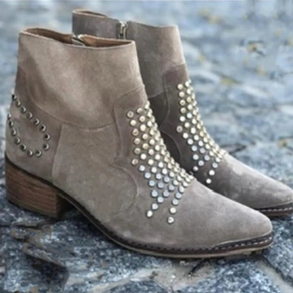 Estelle™ | Studded Western Ankle Boots