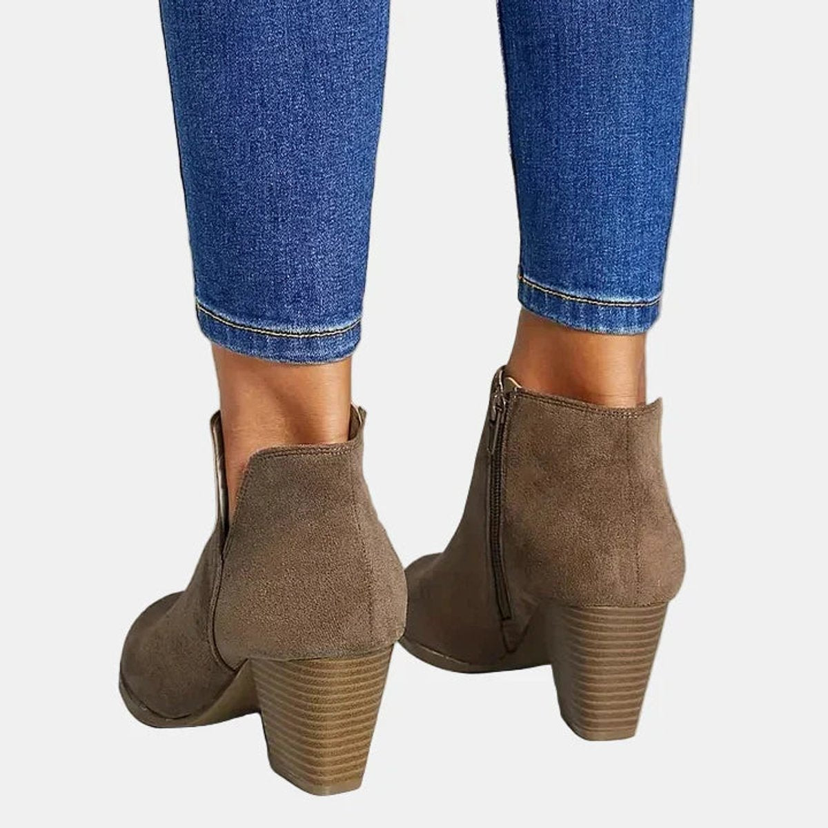 Clarabelle™ | V-Cut Suede Ankle Boots