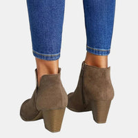 Clarabelle™ | V-Cut Suede Ankle Boots