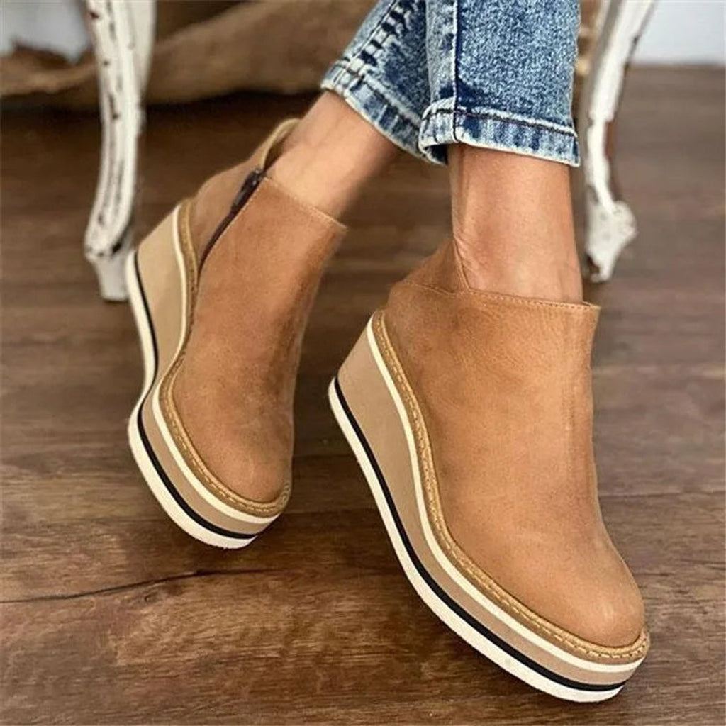 Quinn™ | Wedge Platform Ankle Boots