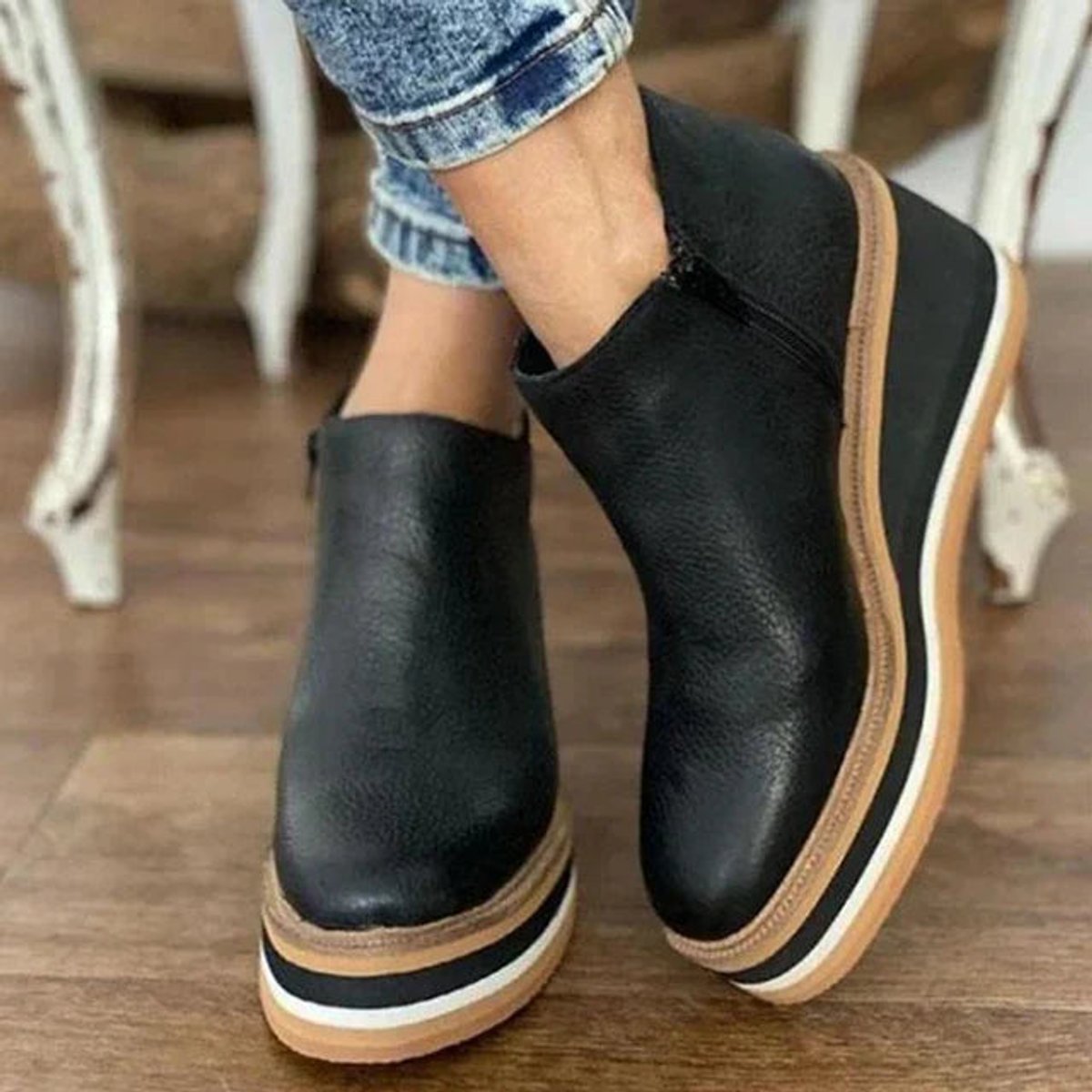 Quinn™ | Wedge Platform Ankle Boots