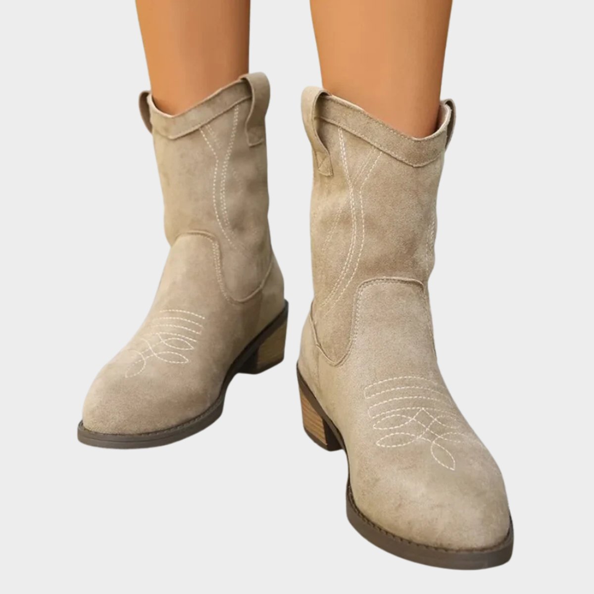 Sloane™ | Western Stitch Cowboy Ankle Boots
