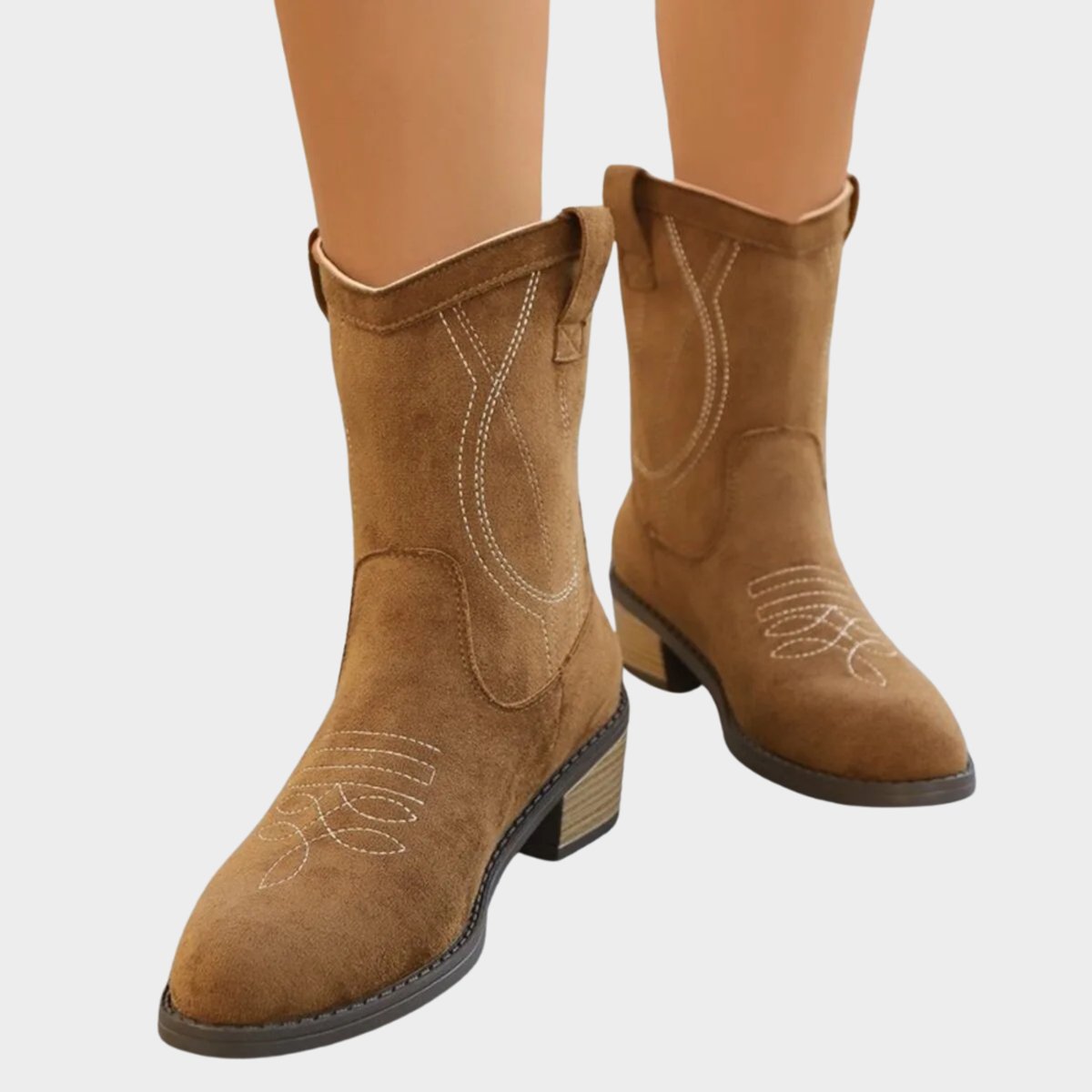 Sloane™ | Western Stitch Cowboy Ankle Boots