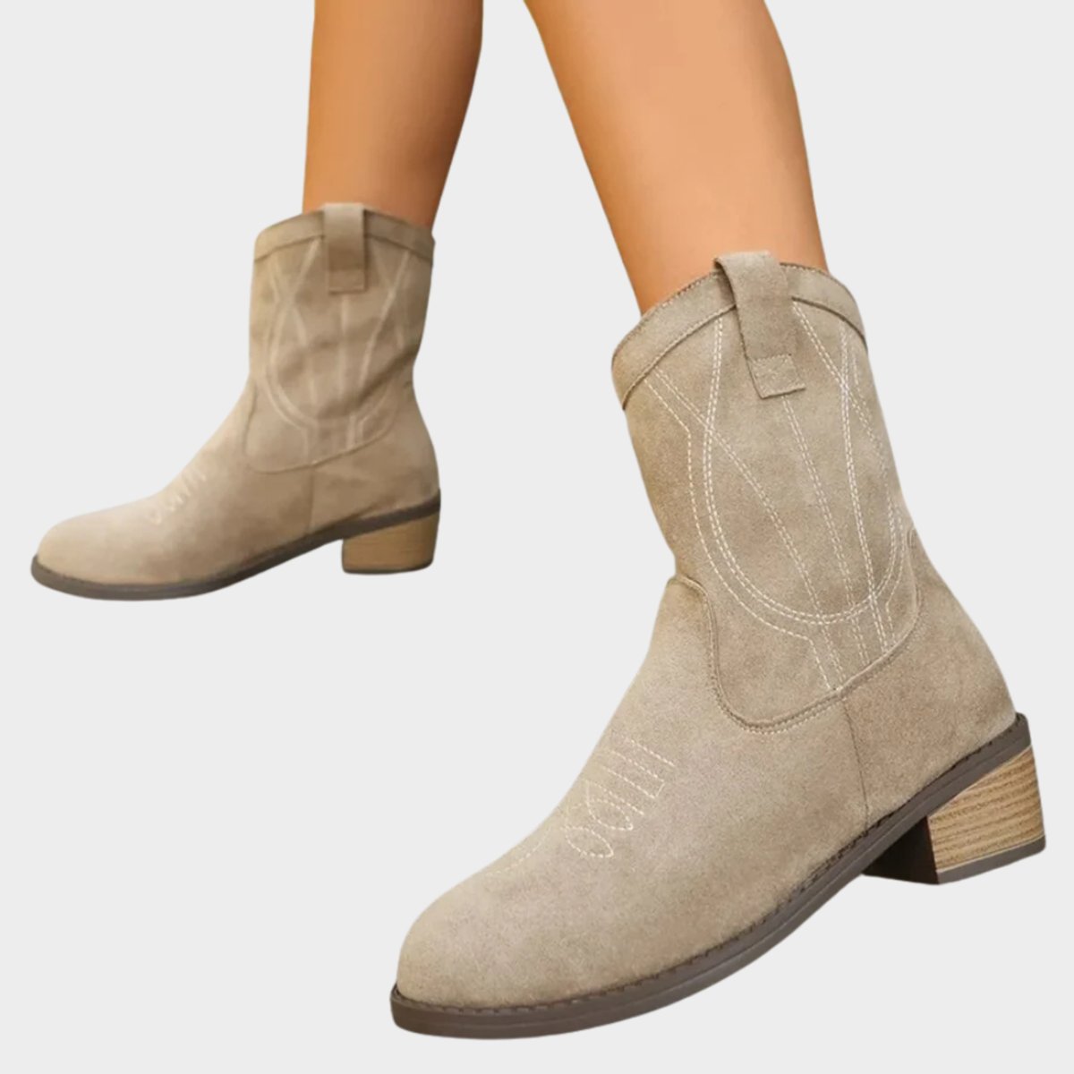 Sloane™ | Western Stitch Cowboy Ankle Boots