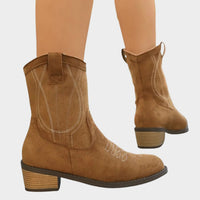 Sloane™ | Western Stitch Cowboy Ankle Boots