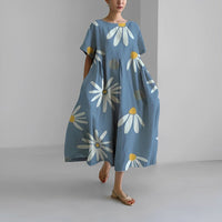 Isabella™ | Women Relaxed Style Flower Midi Dress